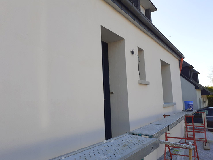 Façade maison enduit résultat final — NF DécorFaçade